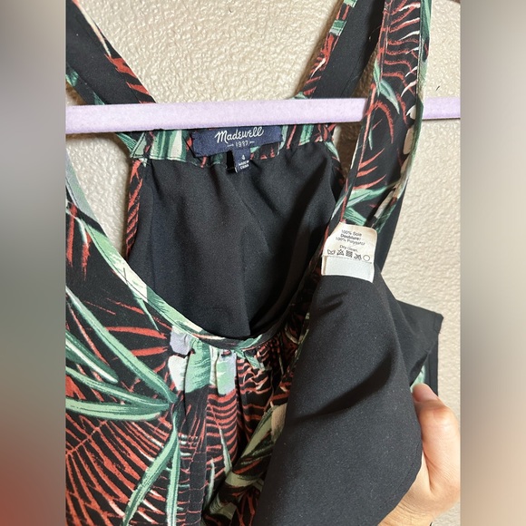 SOLD - Madewell tropical dress with pockets! Size 4 - Picture 4 of 4